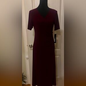 #SOLD‼️… MSK long burgundy dress never worn do with tags